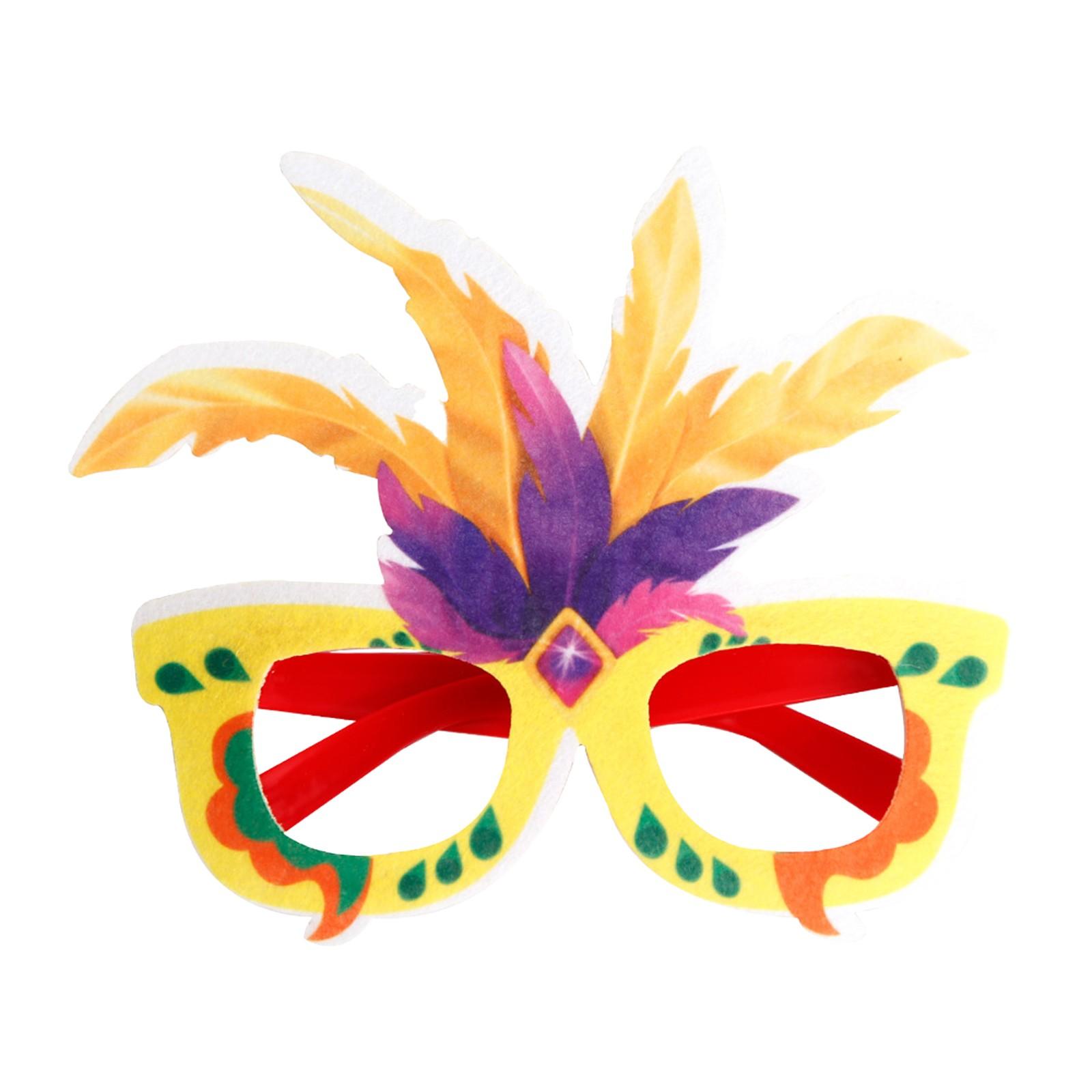 

Нові Марді Гра Декоративні келихи Святкова вечірка Святкування Фотореквізит Випускний вечір Одягання Барвисті рамки для окулярів One Size