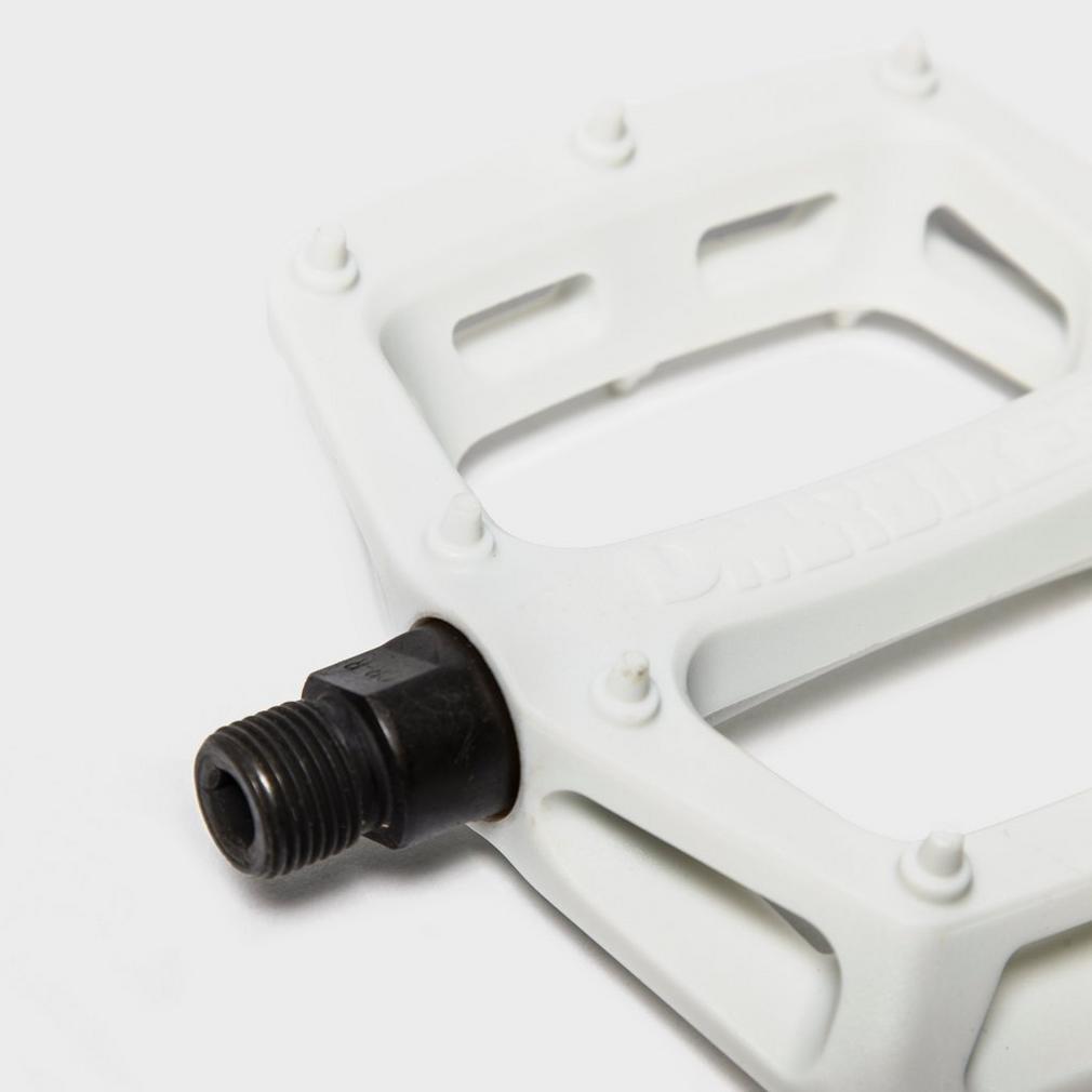 DMR V6 PLASTIC PEDAL CRO-MO AXLE WHITE