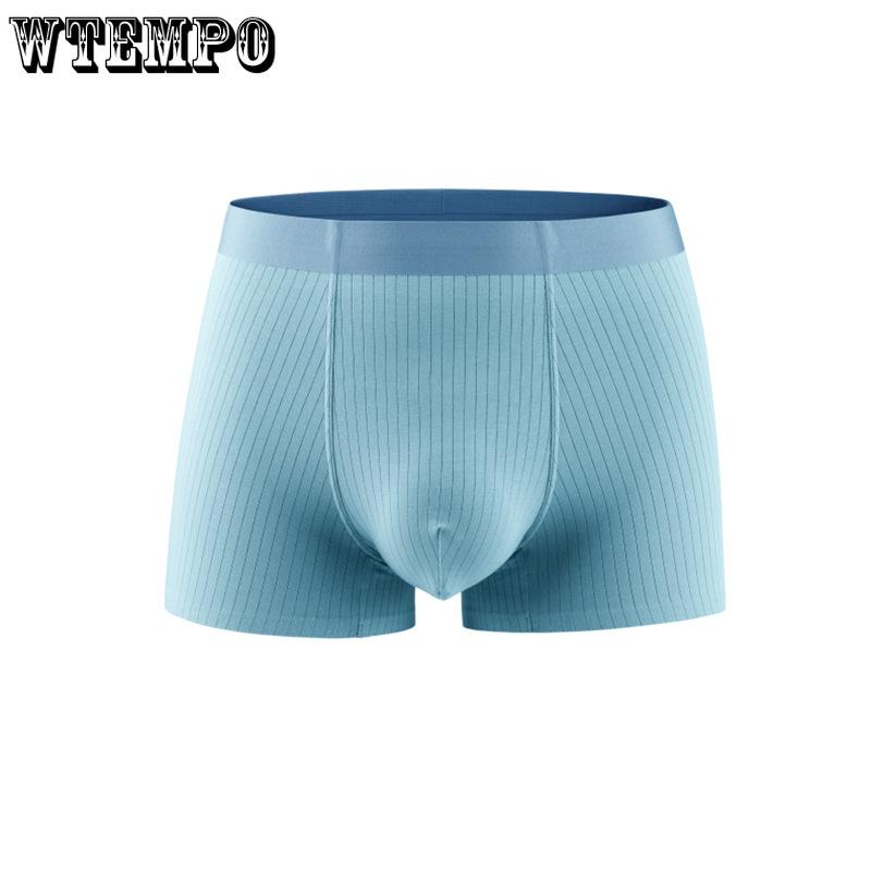Men's Antibacterial and Traceless Pure Cotton Underwear Men's Breathable Sports Boxer Shorts