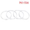 Aluminum Alloy 4Pcs Wheel Hub Center Ring Car Wheel Bore Collar 66.1-57.1,67.1-57.1,67.1-60.1,67.1-66.1,74.1-72.6