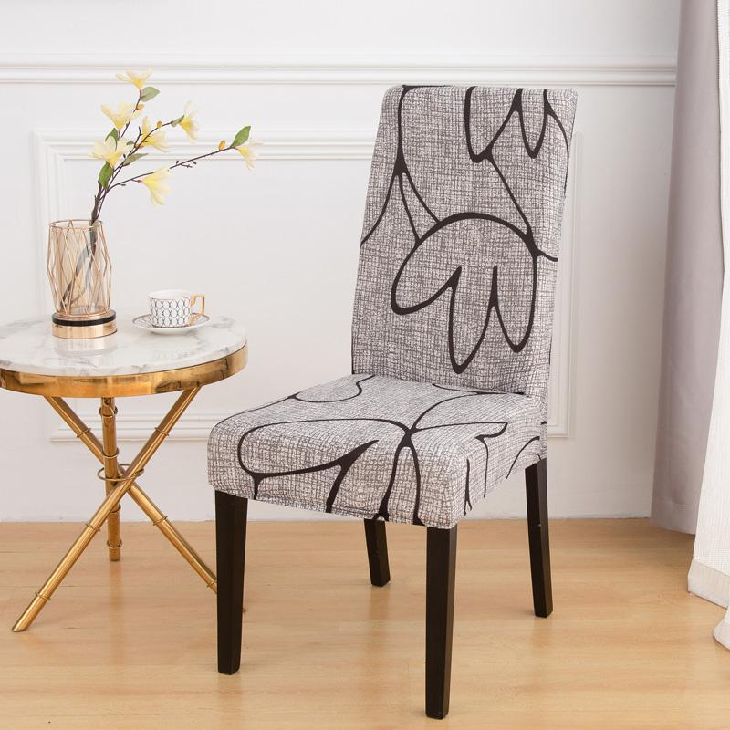 

1PC Geometric Chair Cover for Dining Room Elastic Universal Seat Slipcovers for Kitchen Wedding Banquet Housse De Chaise Universal Size 1PC