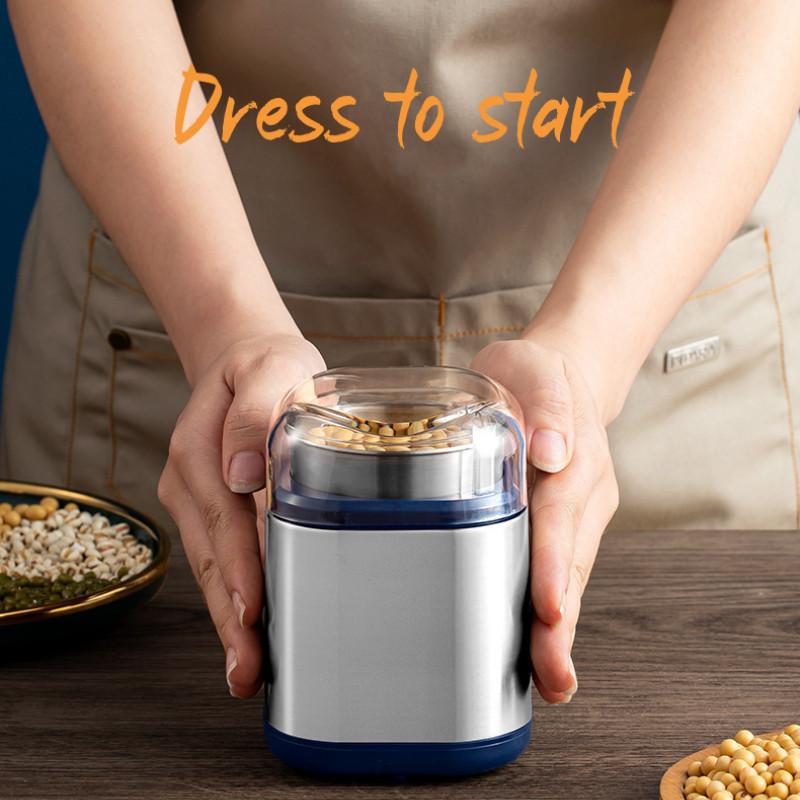 Multifunctional Medicinal Herb Powdering Pulverizing Machine Small Coffee Bean Grinder Household Grain Milling Machine