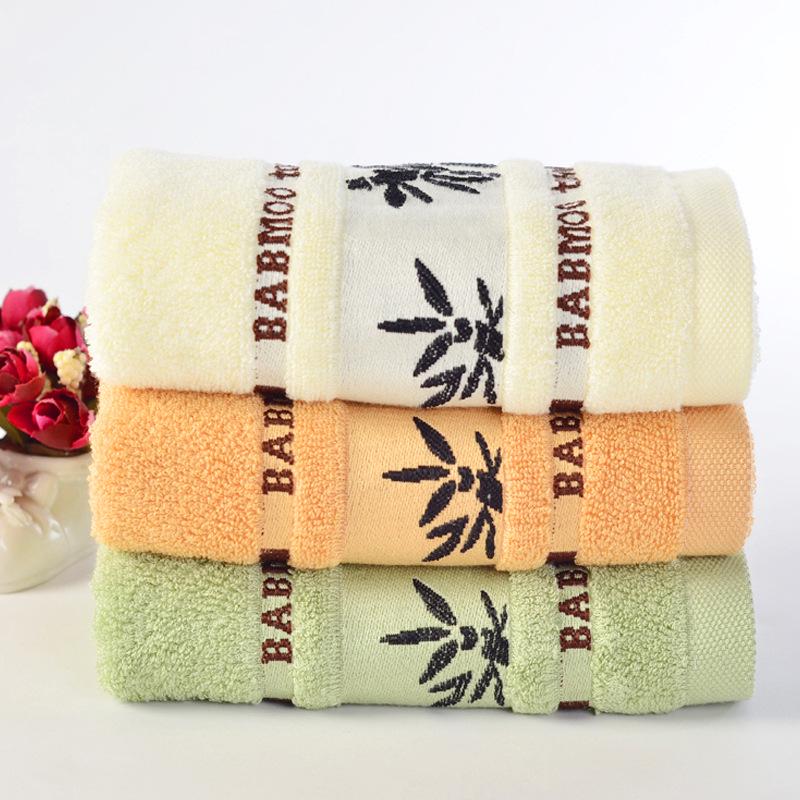 Custom Logo Lint-Free Bamboo Fiber Jacquard Washcloth - Soft, Absorbent, Embroidered Towel