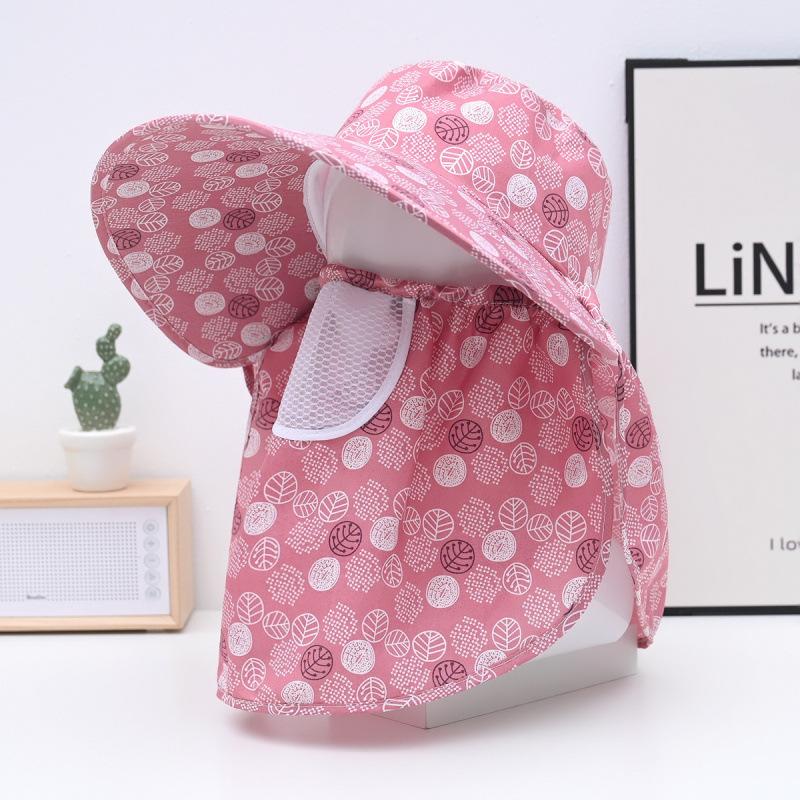 Hat Female Spring and Summer Sunscreen Full Face Sun Hat Working In The Field Big Eaves Tea Picking Hat Cycling Mask Breathable Sun Hat