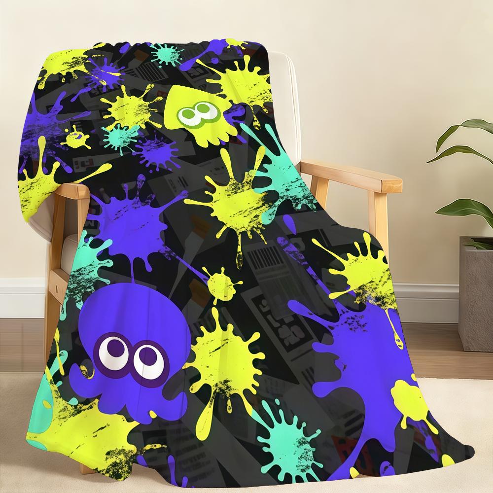 Heißes Spiel S Splatoon N 4 Decke Weiche Überwurfdecke für Zuhause Schlafzimmer Bett Sofa Picknick Reise Büro Ruhe Abdeckung Decke Geschenk
