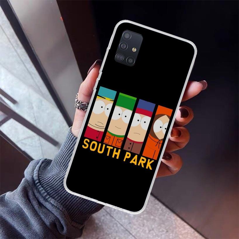 Cartoon S-South P-Parkes Phone Case For Samsung Galaxy A52 A51 A50S A32 A22 A12 A02S A72 A71 A31 A70 A30S Note 20 Ultra 10 Plus