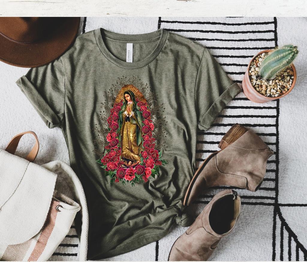 Our Lady of Guadalupe T-shirt, La Morenita Tee, Catholic Gift