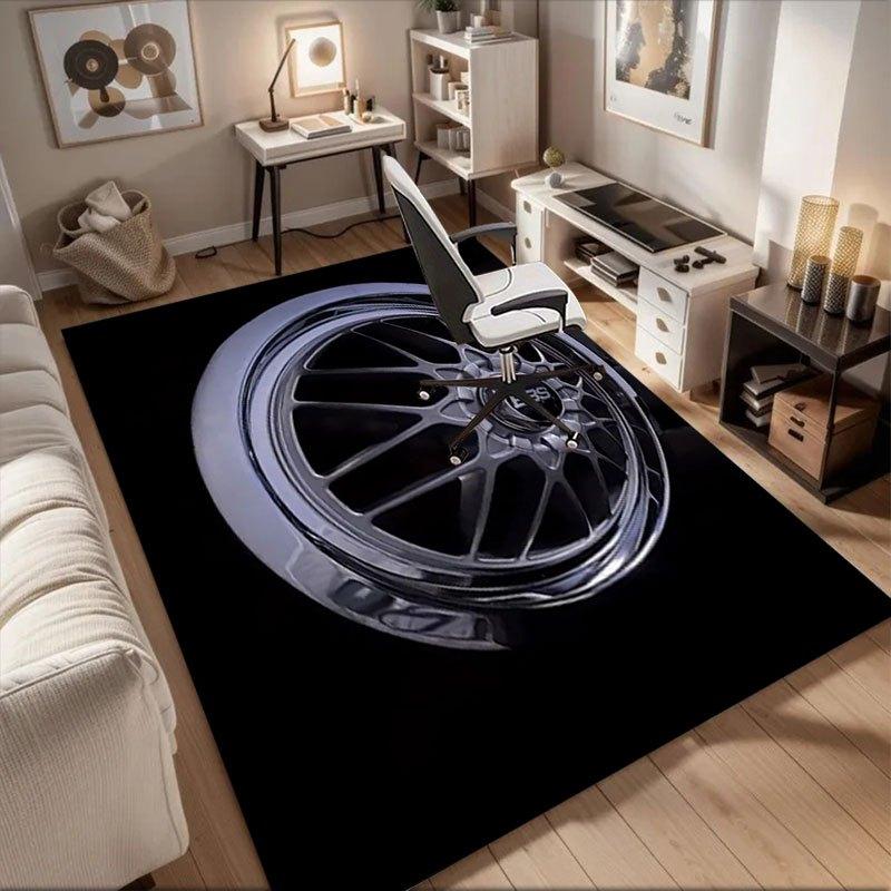 

BBS Chrome Wheel Rims for Cars - High Performance, Lightweight DesignOffice Mat Perfect for Home Decor Office Desk Chair Rugs Chair Carpet f 60cm by 90cm