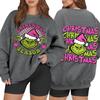 Women's Casual Fashion Long Sleeve Christmas Printed Round Neck Sweatshirt Top
