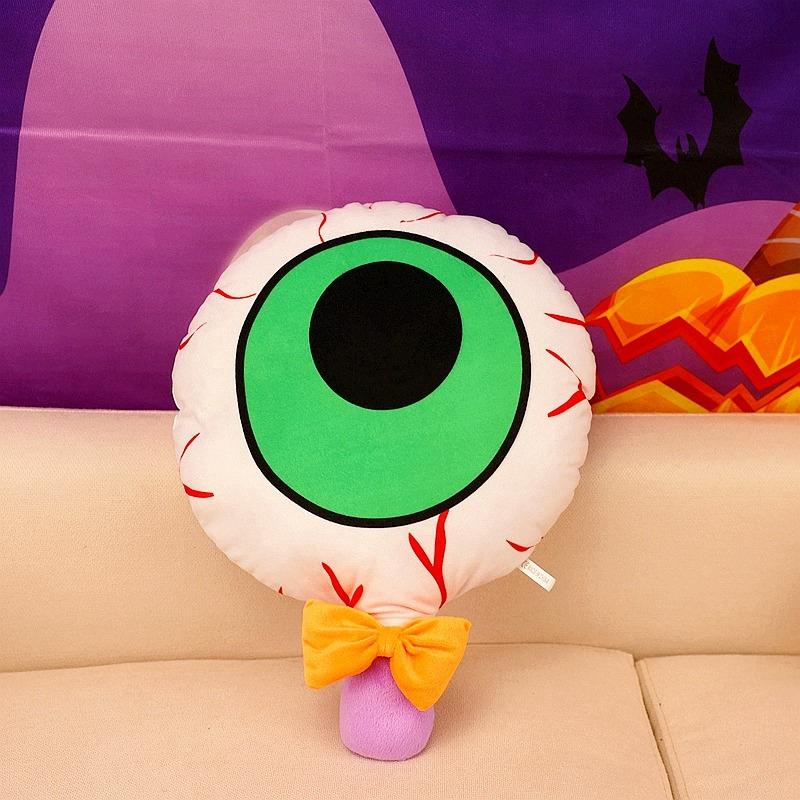 Halloween Series Pillow Pumpkin Horror Eyeball Lollipop Ghost Stuffed Plush Hugging Pillows Happy Halloween Home Sofa Cushion