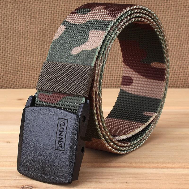 

TUSHI Outdoor Training Mountaineering Lightweight Nylon Trousers Belt Smooth Plastic Steel Camouflage 120cm лесной камуфляж