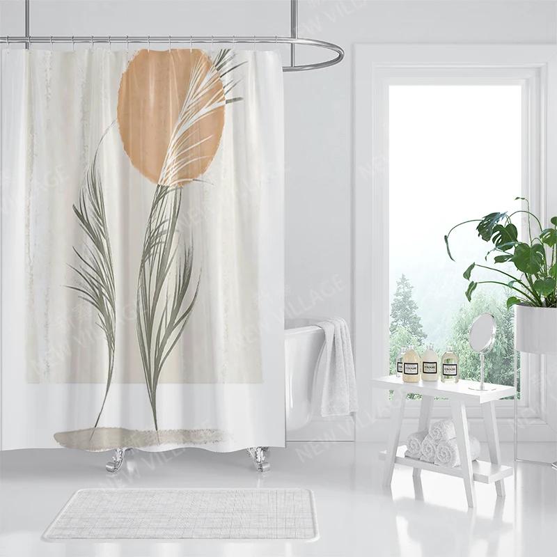 

Водонепроницаемые тканевые шторки для душа Аксессуары для шторки для ванной 180x200 Шторка для душа 240*200 скандинавский бохо декор W140XH180cm