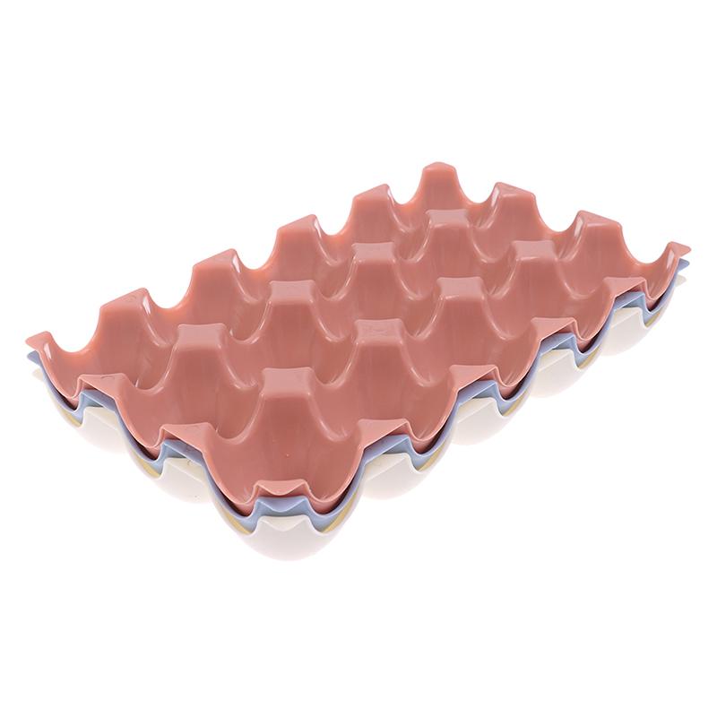 1Pcs 15 Cups Egg Tray Holder Plastic Deviled Egg Crate For Storage Container