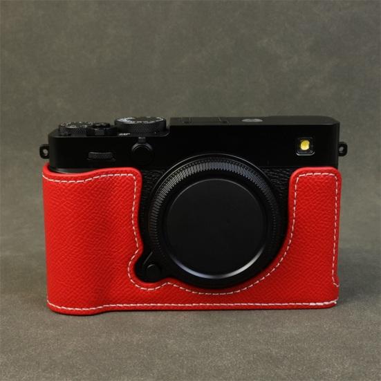 X-E5 Camera Half-Body Case Faux Leather Camera Protection Cover Scratch Bump Dust Resistant Protector