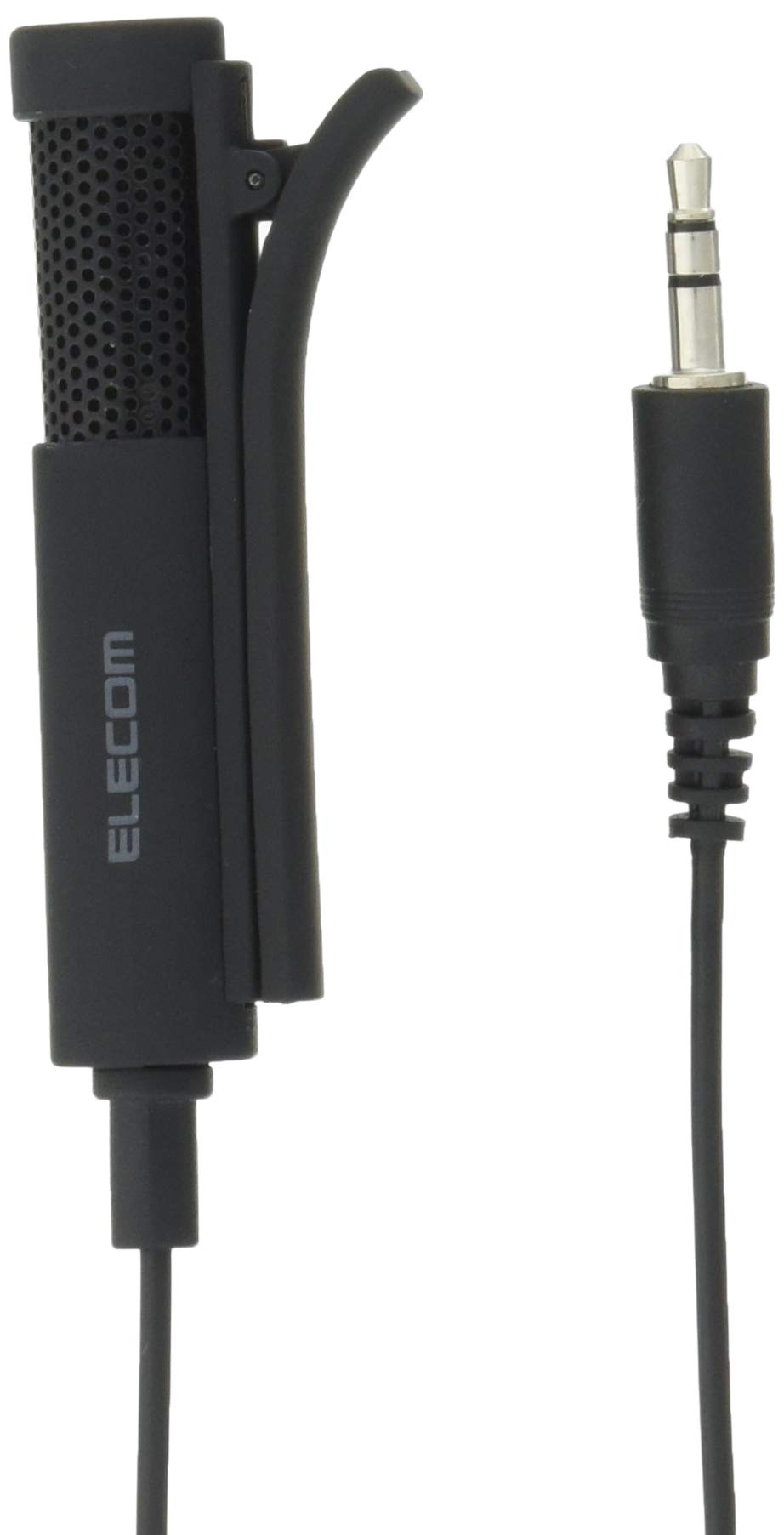 

ELECOM Condenser Microphone Connection Computer Microphone with Clip 3.5mm 1.6m HS-MC06BK чёрный