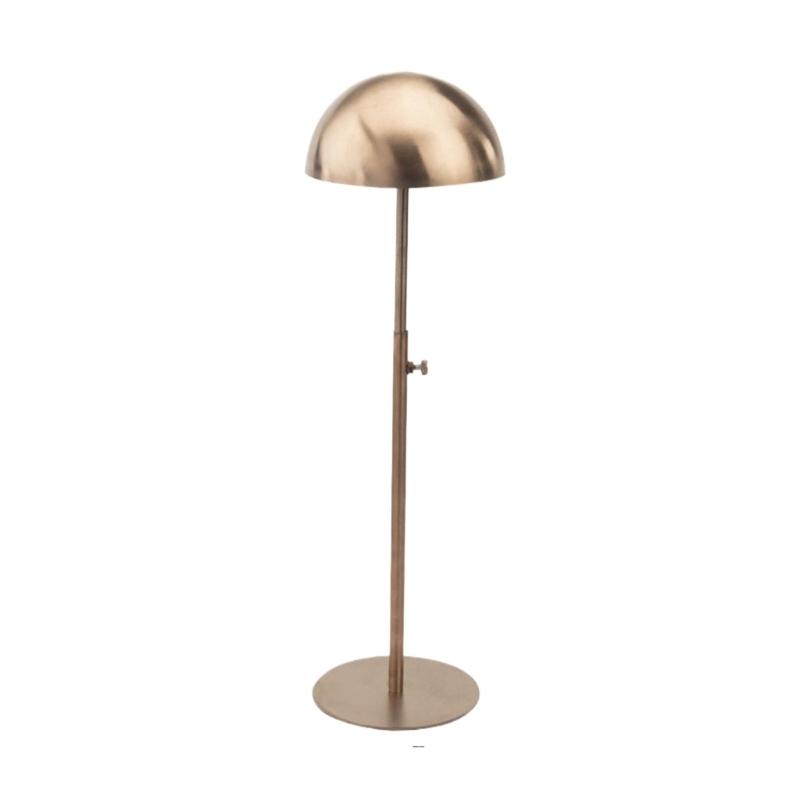 Adjustable Hat Holder Wigs Head Stand Practical Metal Home Hat Storage Stable Metal Stand for Hat and Wig Display