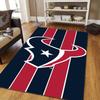 Houston Texans Style Crystal Velvet Rug, Soft Anti‑Slip Crystal Velvet Carpet for Living Room Bedroom Home Decor