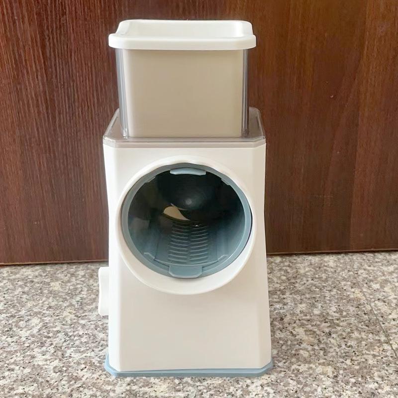 Многофункциональная овощерезка и терка: Ручная овощерезка, скребок, слайсер для картофеля, редиса и многого другого белый