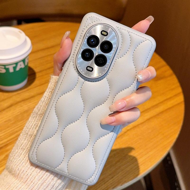 

Small Fragrance Leather Grain Lens Full coverage Protection Case For Huawei Nova 13 Pro nova13 Hard Cover Huawei nova 13