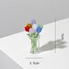 Tulip Glass Flower Handmade Simulation Bouquet Eternal Flower Creative Art Desktop Decoration