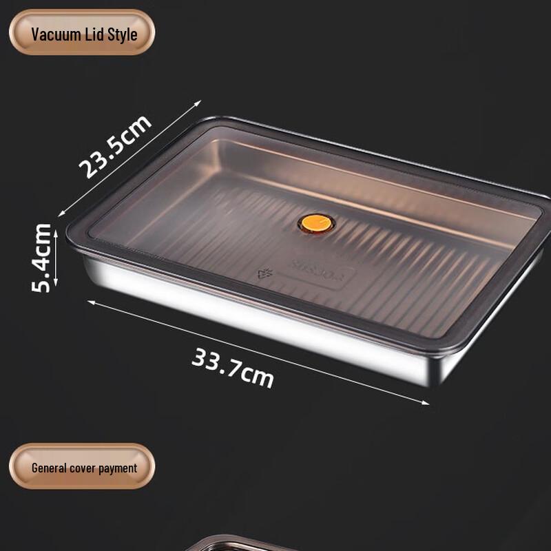 ZISIZ Edelstahl-Teigtaschen-Aufbewahrungsbox