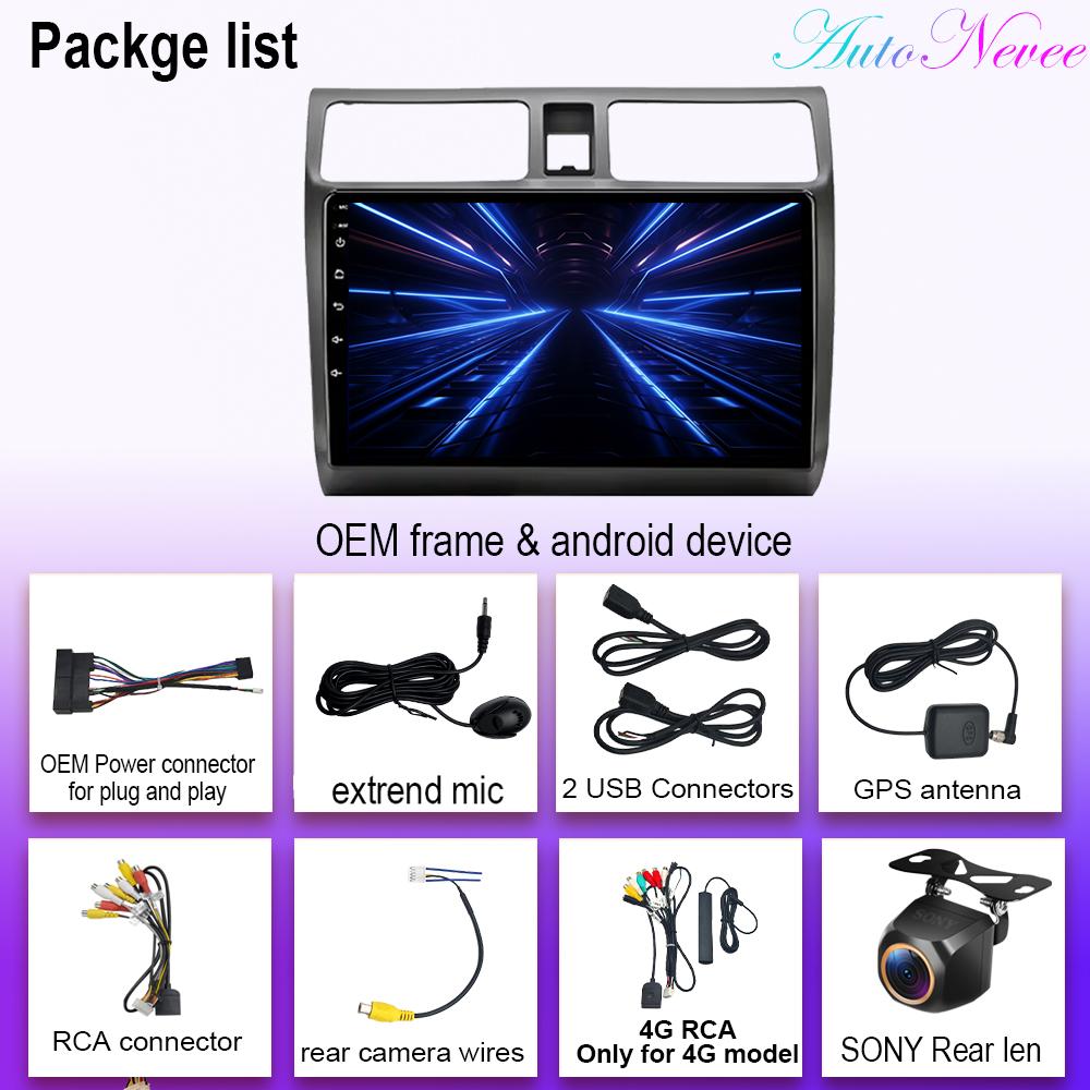 Android 14 For Suzuki Swift 2003-2010 Auto Radio Stereo Android Auto Carplay Multimedia Video Player Navigation No 2din DVD BT