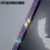 1pc Bling Rhinestone Car Sticker Decoration Auto Multi-function Threshold Protect Stickers Tape Car Protection Scratch-resistant