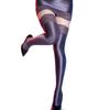 Sexy Women Lace Satin Smooth Oil Shiny High Stockings Vintage Glossy Sexy Tights Yoga Shaping Elastic Maid Stockings Overknee