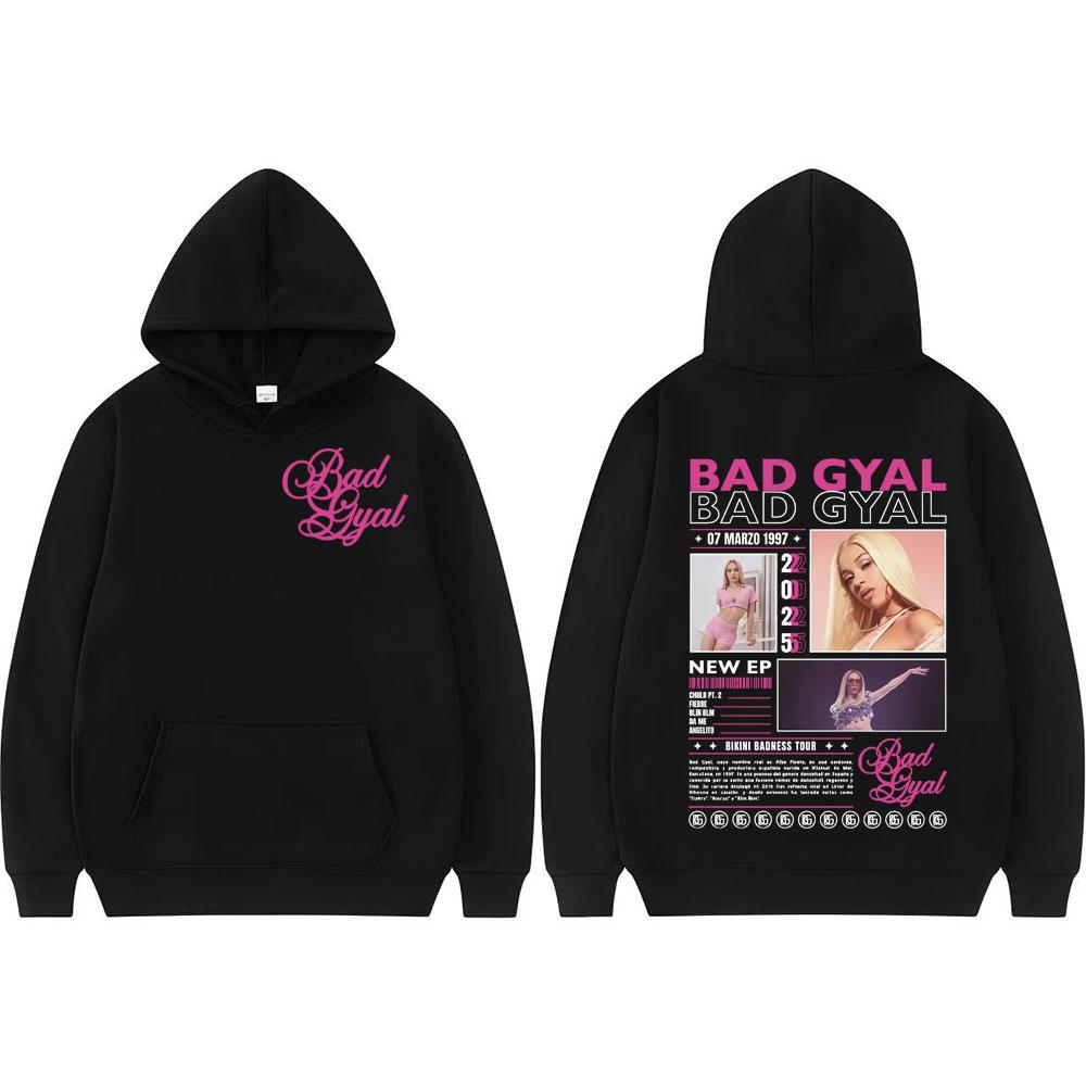 Bad Gyal Bikini Badness Tour 2025 Graphic Hoodies Men Women Fashion Aesthetic Hoodie High Quality Long Sleeve Loose Sweatshirts