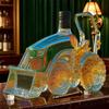 Glass Liquor Bottle Barware Wine Bottle Creative 3D Wine Bottle Glass Decanter Storage For Bar Cabinet Decoration Whiskey Lovers