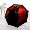 1 PC Automatic Folding Umbrella - Crow Artwork Pattern, Portable & Foldable Design with 8 Ribs, Christmas Birthday Gifts