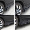 Universal Fit Car Spoiler Lip Carbon Fiber Glossy Black Rear Side Skirt Rocker Wings 35cm Protection Trims for Vehicle