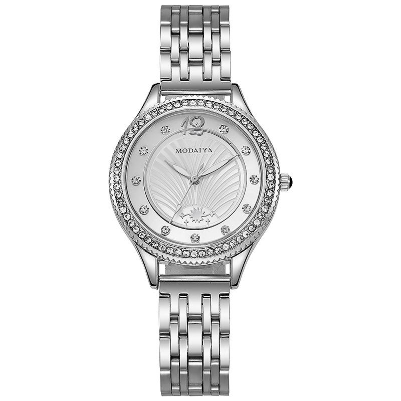 Kuaishou Diamond-Encrusted Light Luxury Fashion Women'S Belt Is Not Waterproof Watch Science
