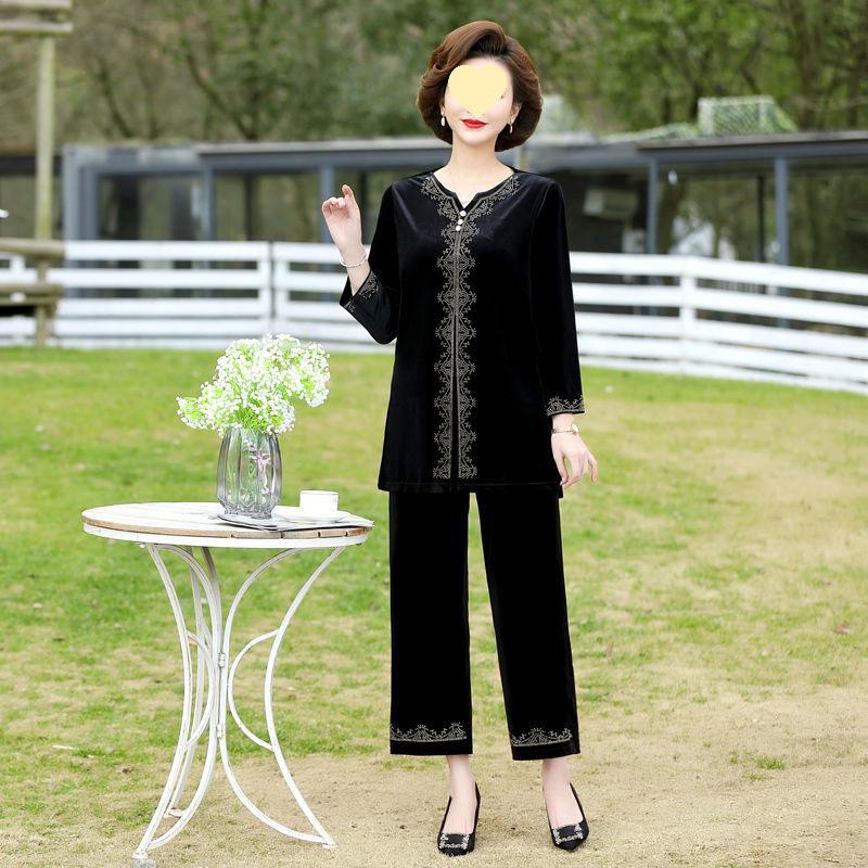 Dámský ležérní jarní oblek Oxygen 2025: Dvoudílný set pro střední věk a seniory