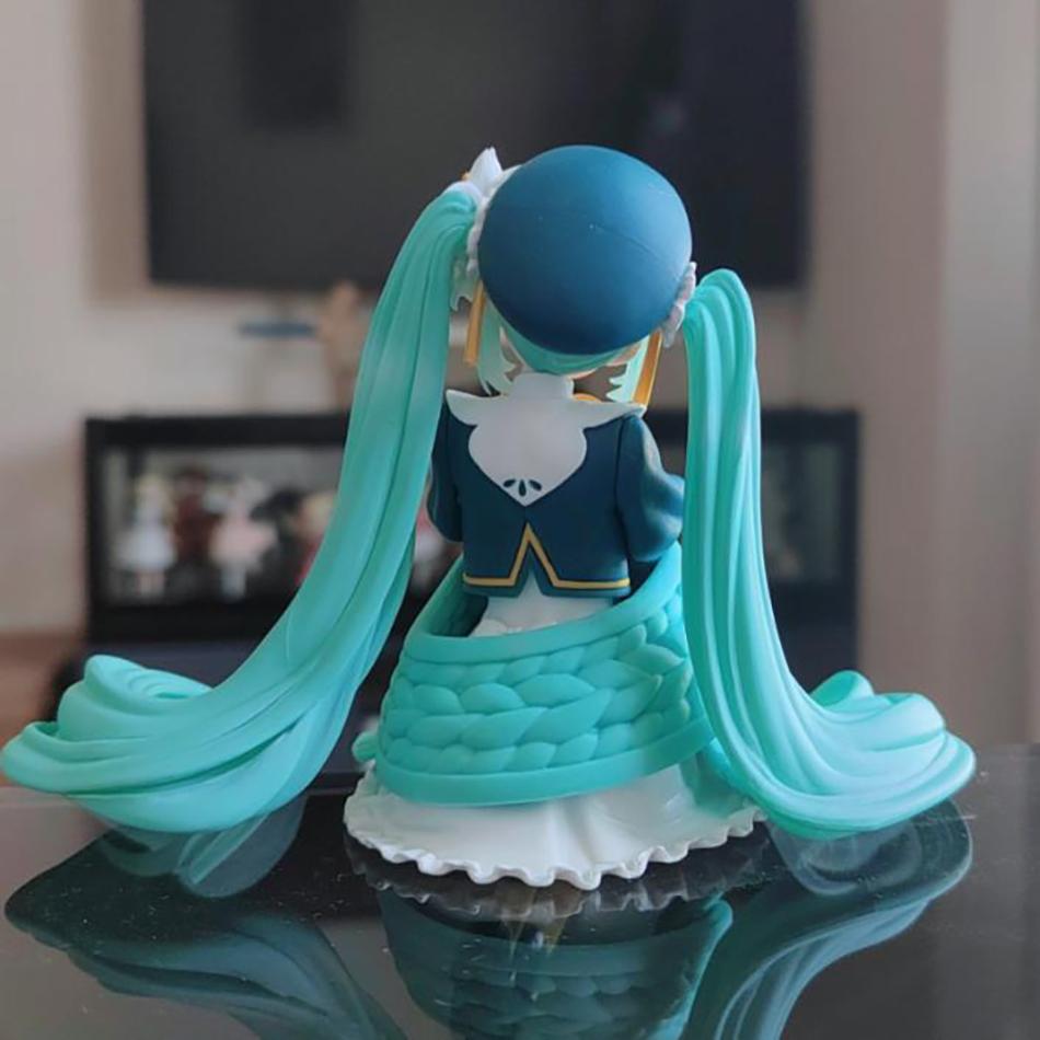 New Hatsune Miku Flower Fairy Lily Noodle Stooper Anime Action Figure Toys 14Cm Pvc Collectible Model Toys Kid Birthday Gift