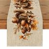 Mantel Decorativo de Calabaza y Hoja de Arce para Acción de Gracias de Otoño para el Hogar y el Comedor