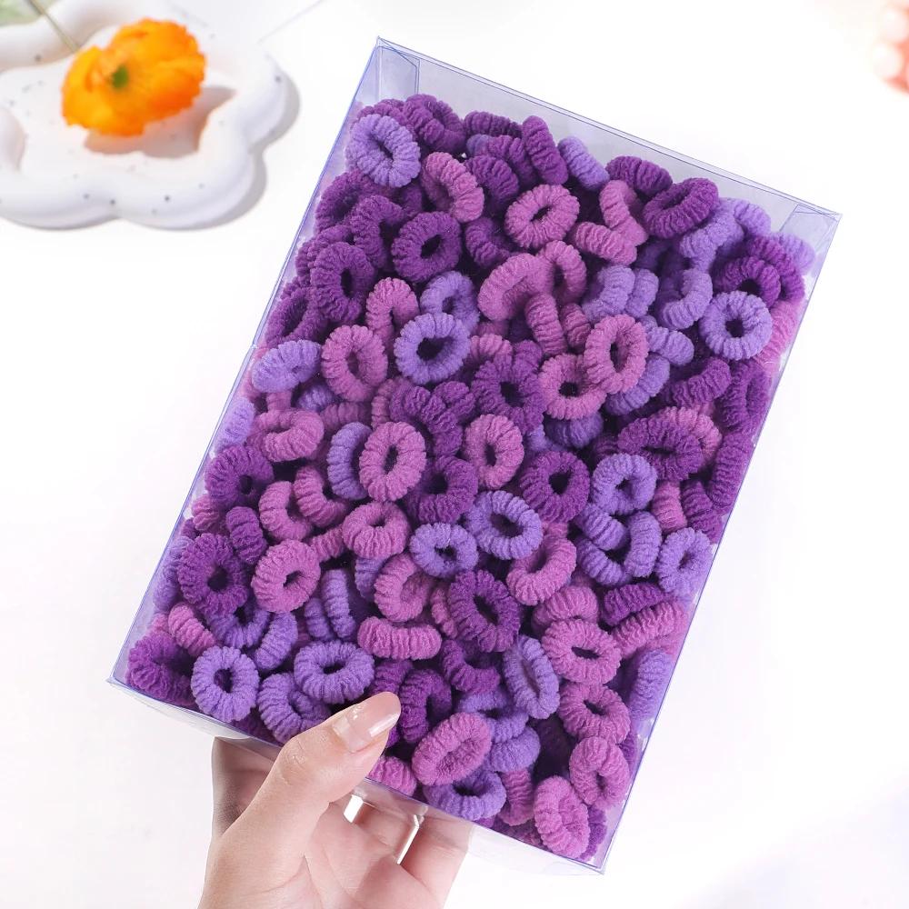 50/100PCS Kids Colorful Hair Rubber Band Elastic Hairband Wave Scrunchie for Baby Girls Hair Accessories Cute Head Rope