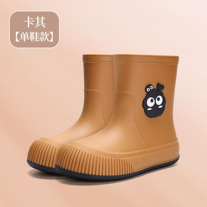 

Женские средние резиновые сапоги, новые бархатные съемные дождевые туфли, уличная водонепроницаемая и нескользящая резиновая обувь, модная и легкая 40