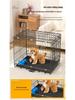 Thickened Wire Folding Dog Cage for Large and Medium Pets