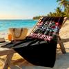 Eintracht Frankfurt Personalized Text Beach Towel Quickdry Soft Microfiber Perfect For Traveling Yoga Camping And Swimming