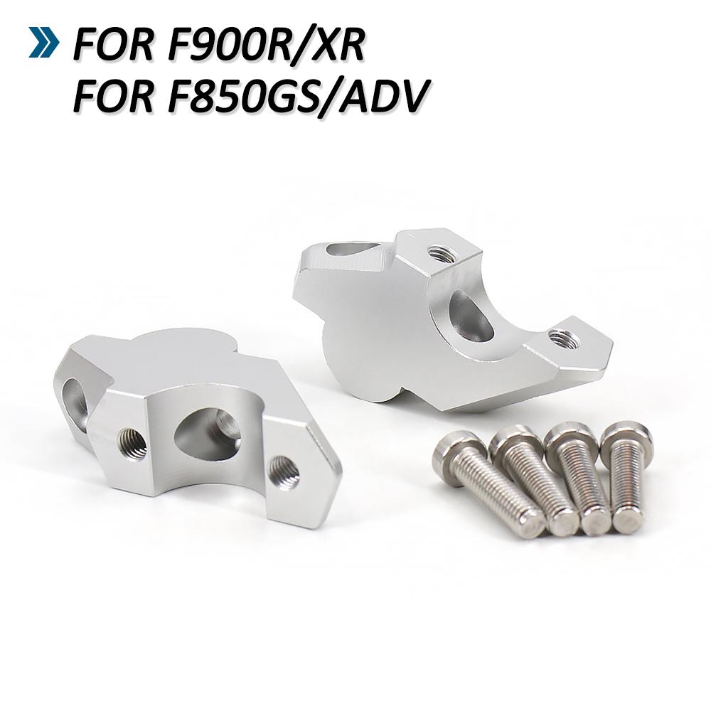 

F850GS Brand New CNC Handlebar Risers Clamp Height up Adapter For BMW F 850 GS ADV Adventure F900R F900XR F900 R / XR серебряный