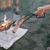RODGERS Firewood Fireplace Charcoal BBQ for Fireplace Camping with Storage for Firewood Stainless Fire Fire Scissors RGOD-TONGS-BKSET Tongs, Tongs,