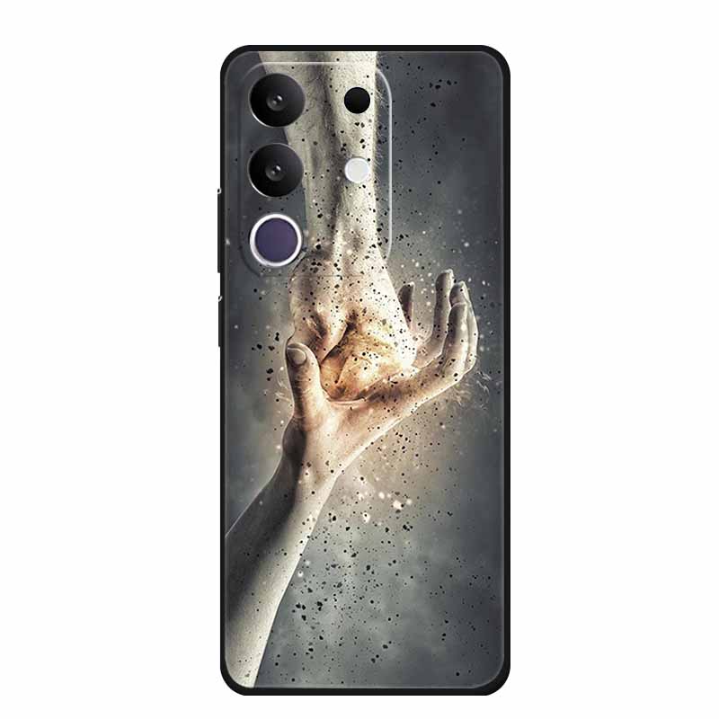 Phone Case For Vivo T4x 5G Y300T 2025 Case 6.72" Black Silicone TPU Soft Back Cover For Vivo Y29 4G Cases Y 29 Coque Funda Para