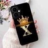 For Infinix Smart 10 4G 6.67" 2025 Case Popular Letter A-Z Crown Soft Silicone TPU Cover For Infinix Smart10 smart10 Phone Cases