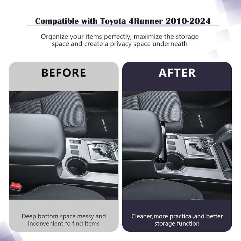 Center Console Hanging Storage Box Tray for Toyota 4Runner Accessories 2010-2024 Wallet Phone Keys Armrest Hanging Car Organizer