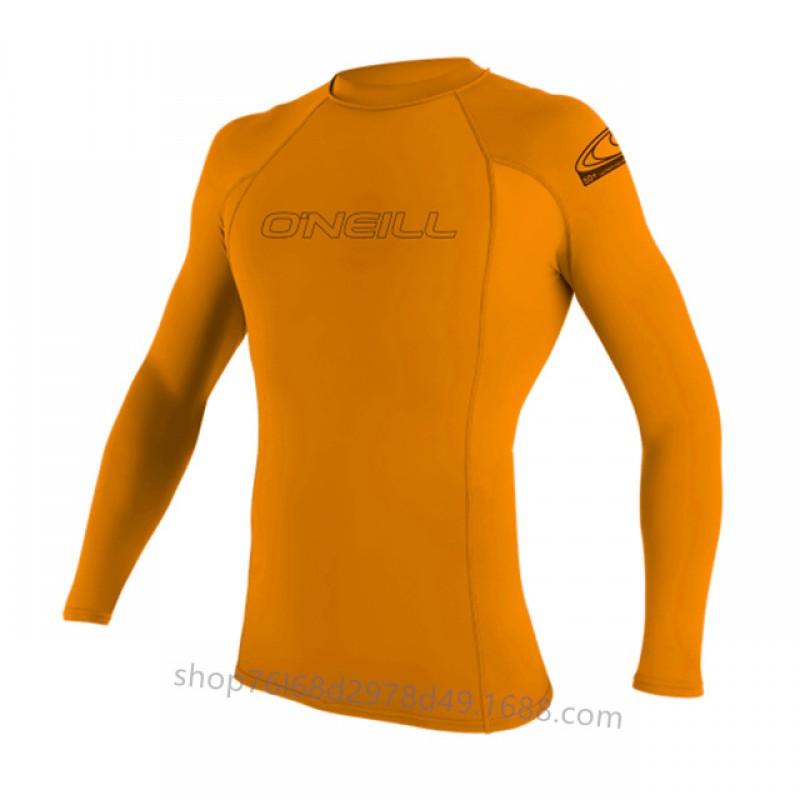 Men Women UV Protection Long Sleeve Rash Guard Surfing Dive Suit Quick Dry Snorkeling Top High Neck