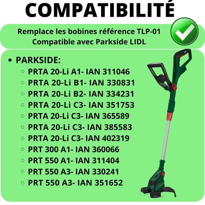 Double Wire Spool - TLP-01 - Compatible with Parkside - Ø 1.65mm - L 2x4m - Pack of 4