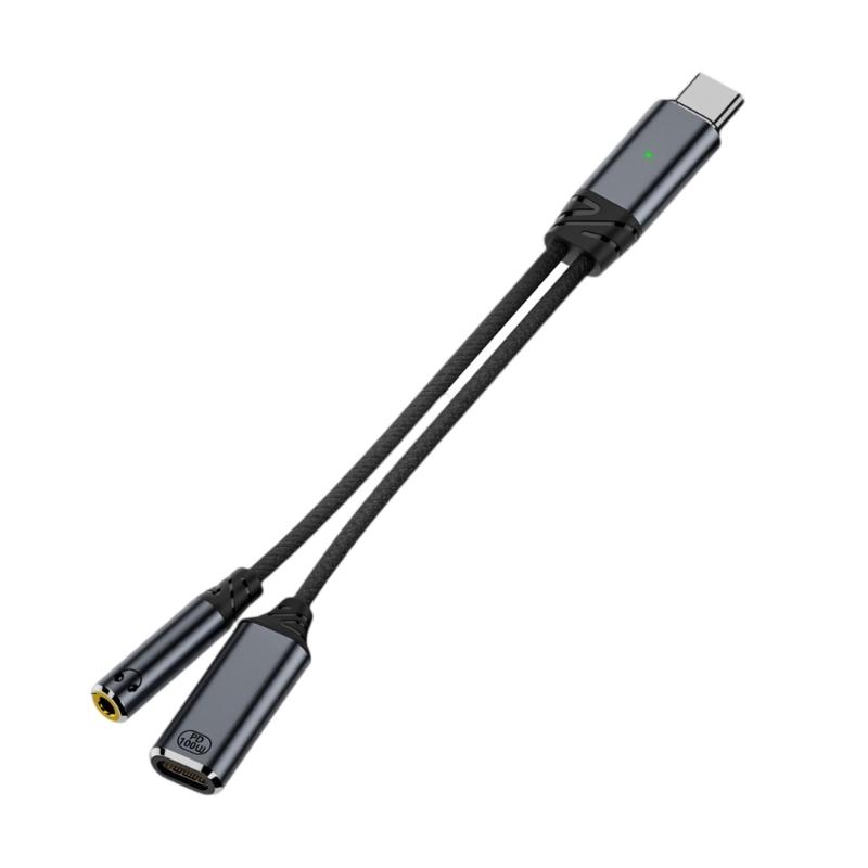 Rozdzielacz USB C Typu C Podwójna Wtyczka 100W Adapter Szybkiego Ładowania Kabel Rozdzielający Typ C Męski do Podwójnego Żeńskiego Kabla dla Telefonu