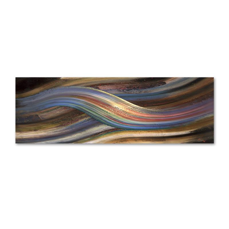 

Абстрактные линии радуги Картина на холсте Современная спальня отель Плакаты и принты Скандинавские настенные художественные картины для украшения дома 20x60cm No Framed