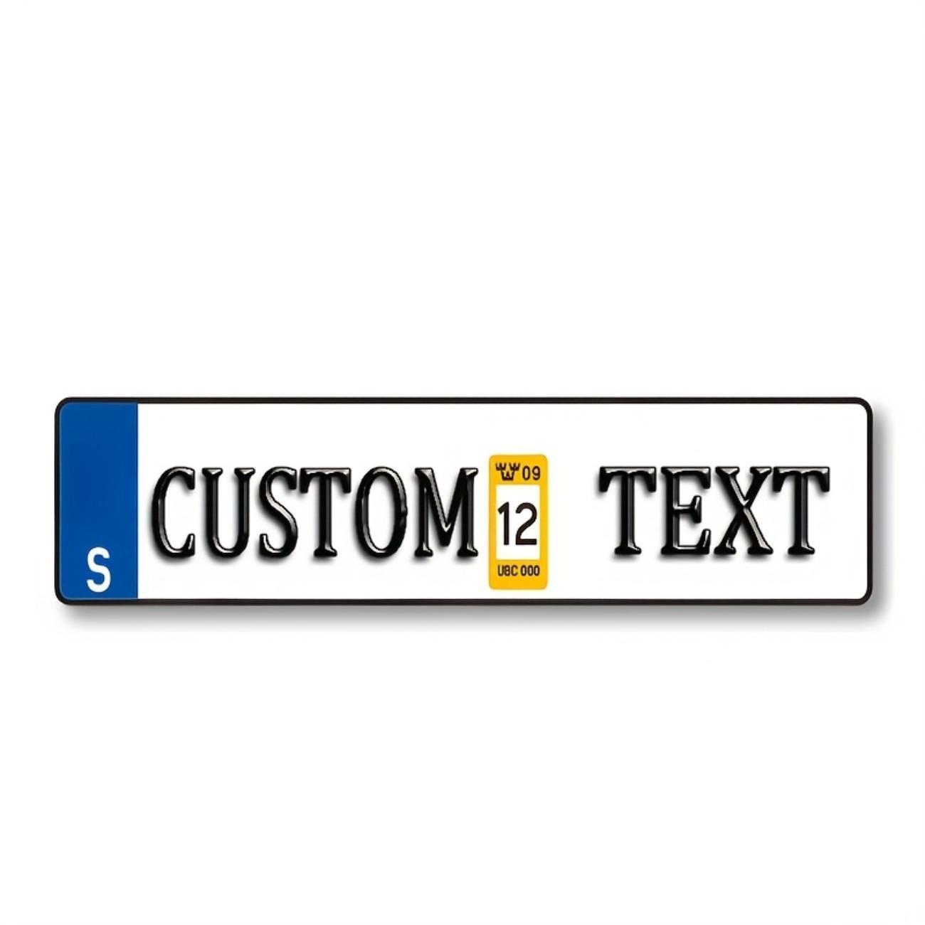 

Custom Metal Sign Wall Decor Personalized Tin Sign Indoor Outdoor Art жёлтый